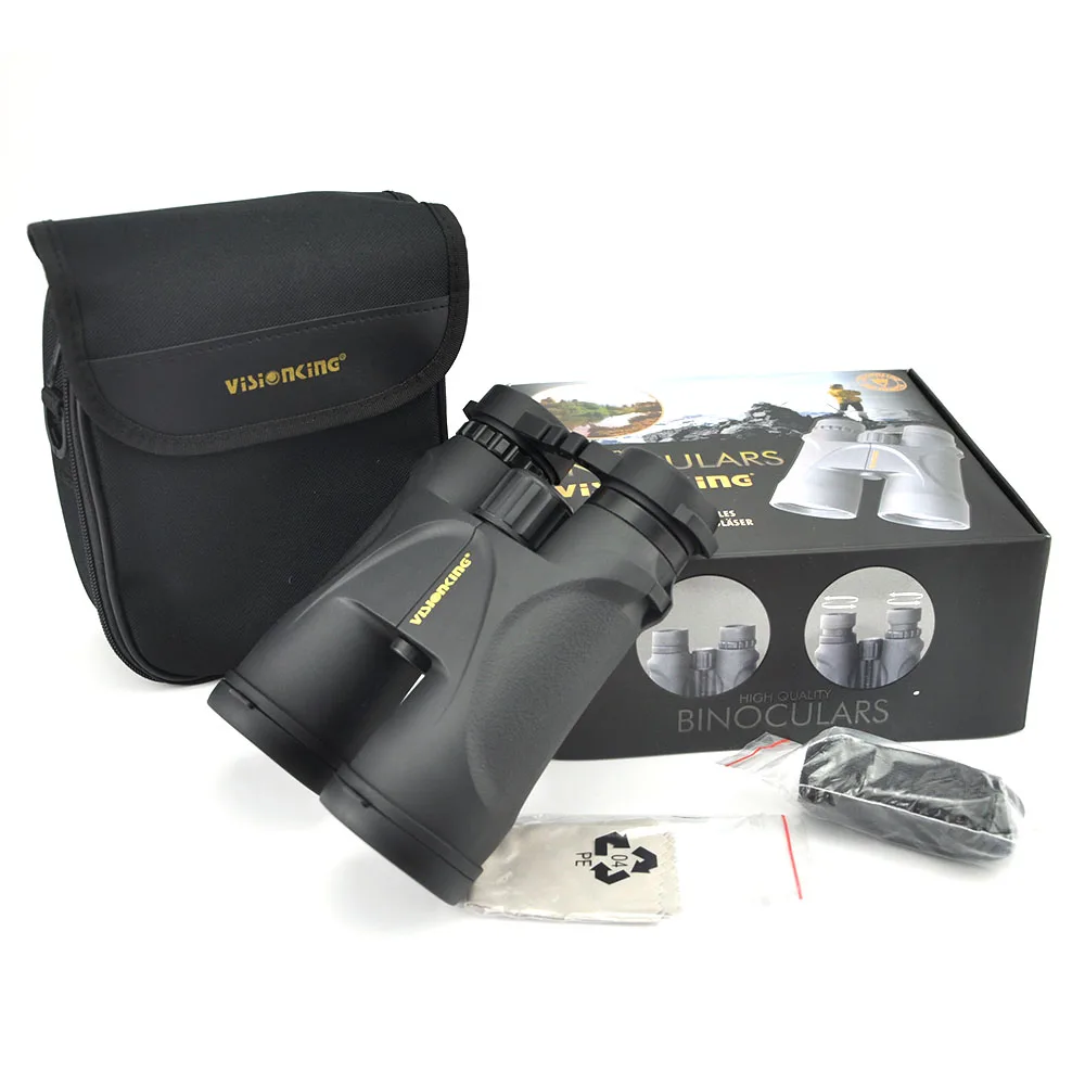 Visionking 12x50 Telescópio Binocular Profissional Bak4 Grande Visão Zoom Guia Escopo para Observação de Aves Caça Acampamento à Prova Impermeável Água Telescópio e binóculos 4 Telescópio e binóculos