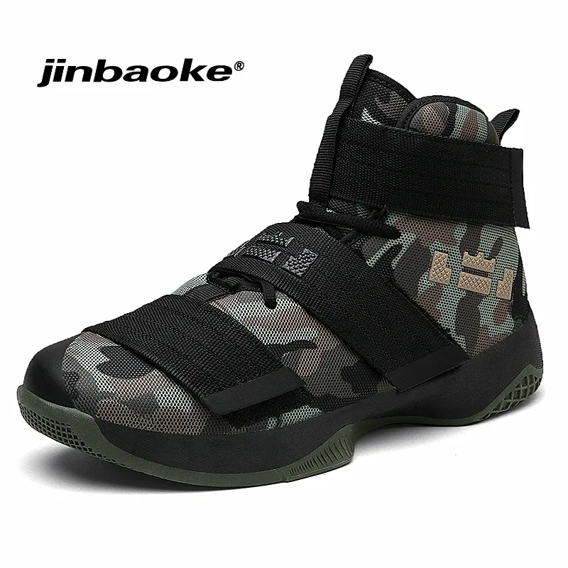 Goedkoop JINBAOKE Professionele Basketbal Schoenen Hoge Top Gym Training Laarzen Enkellaarsjes Outdoor Mannen Sneakers Athletic Sport