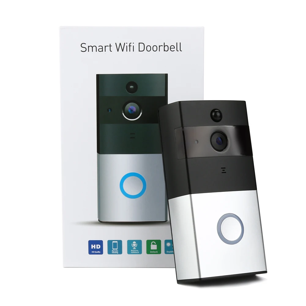 

FGHGF Home Security WiFi Doorbell Camera Video Doorbell Infrared Night Vision Intercom Door Intercom Support IOS Android APP