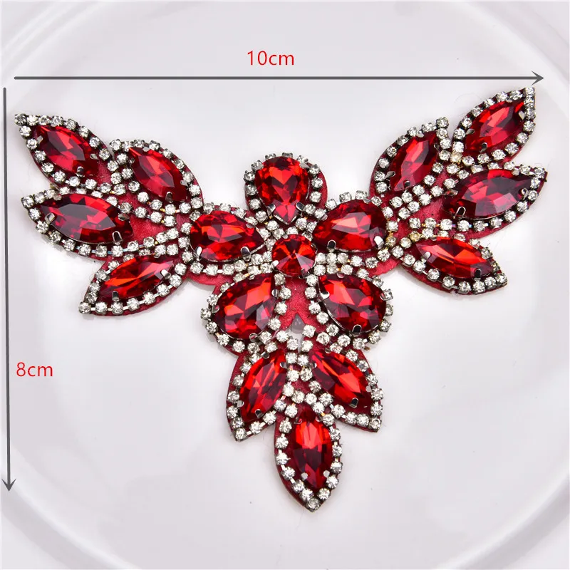 2pcs/Lot mix Crystal Rhinestone Applique Flatback Sew On Claw Rhinestone pearl For Wedding Dress Decoration Belt Shoes Clothing