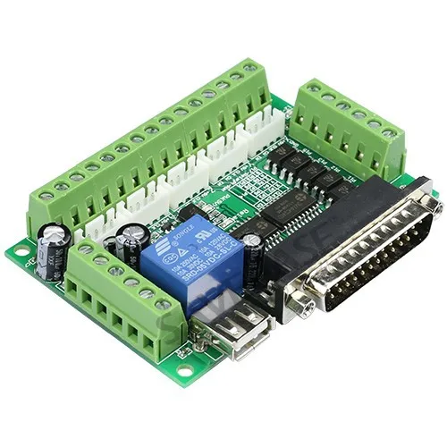 

SAVEBASE Upgraded 5 Axis Cnc Breakout Board For Microstep Controller With 0-10V Output