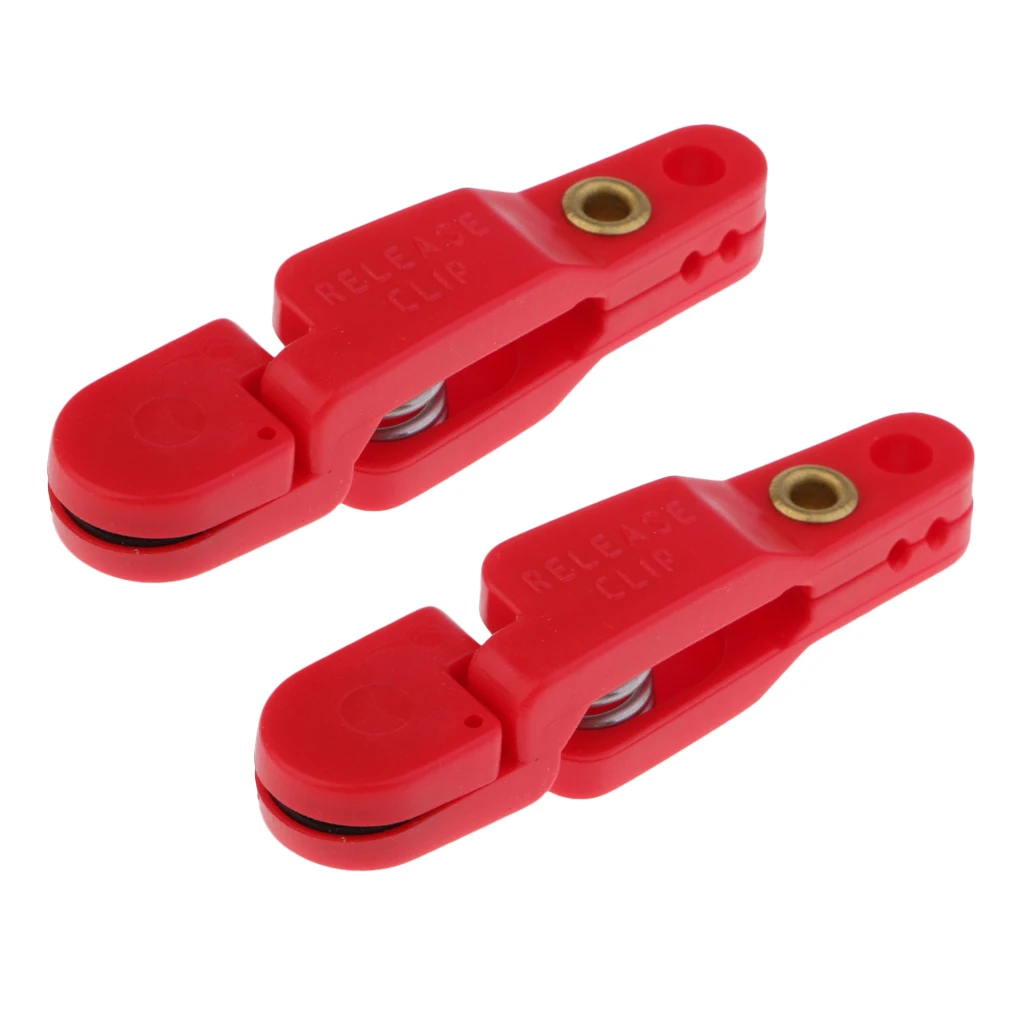 2pcs Adjustable Snap Release Clip Downrigger Release Clip for Weight, Planer Board, Kite, Heavy Tension Red