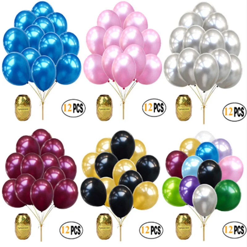 

12 piece set / 12 inch latex balloon birthday party wedding party children bath products decorations wedding decoration supplies