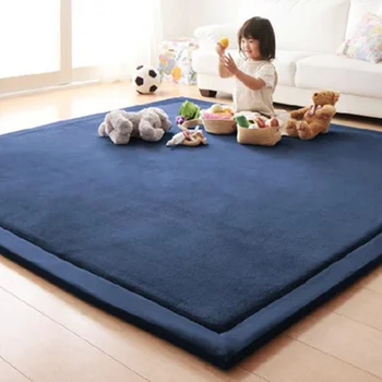 

2CM Thick Coral Fleece Mat Carpet 80x200CM Tatami Tea Table Manually Bedroom Carpet Rectangle Living Room Rug