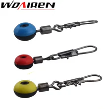 WDAIREN 50 шт./лот рыболовные снасти космические бобы рыболовный соединитель Поплавковый соединитель Rolling поворотный рыболовные принадлежности рыболовные снасти