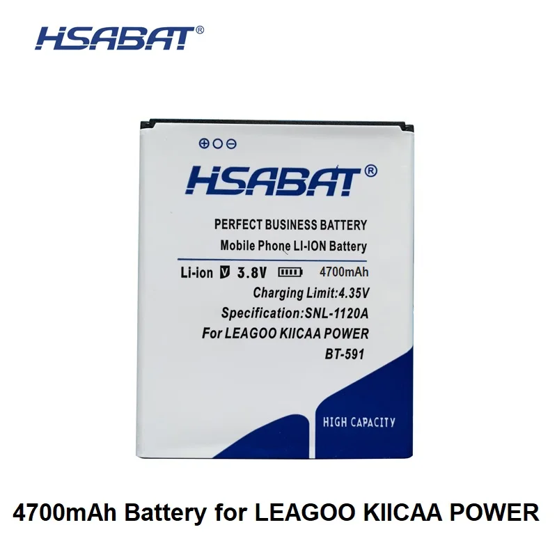 

HSABAT 4700mAh BT-591 Battery for LEAGOO KIICAA POWER