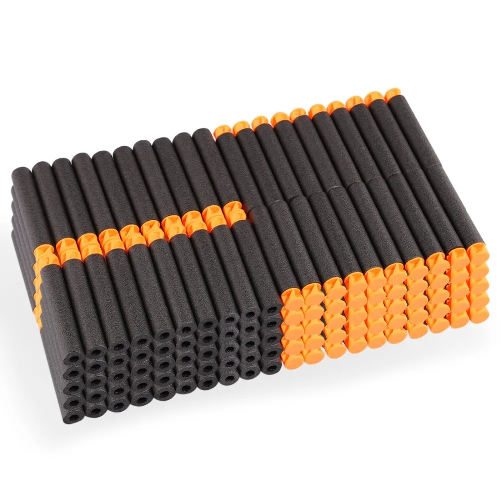 200 шт для пуль Nerf мягкая плоская головка 7,2 см запасная игрушка дартс пули для серии Nerf бластеры детские рождественские подарки