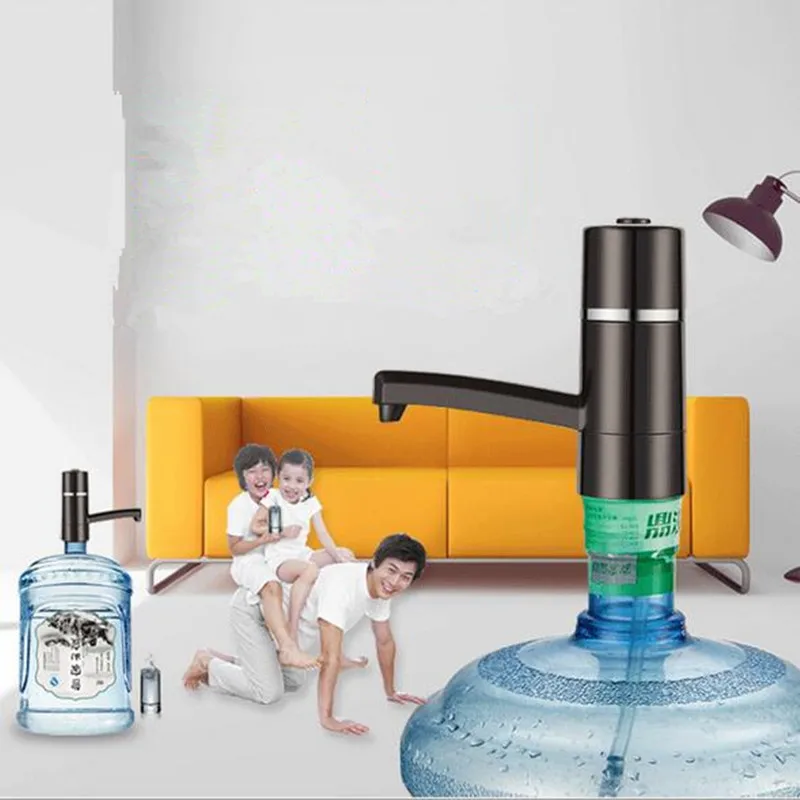 Household Water Dispenser USB Charging Bottled Water Pumping Device 15W Electric Water Pump Suction Device