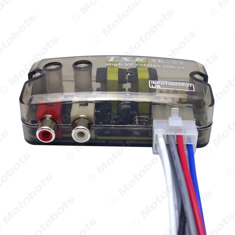 FEELDO 1Pc 12V RCA Auto Car Stereo Audio Speaker Level Converter High VF Rotates Low VF Converter #AM1588