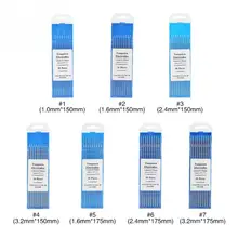 10 шт./лот коробка WL20 вольфрамовый электрод Профессиональный Tig стержень 2,0 лантанированный Вольфрам медный электрод для сварочного аппарата инструменты