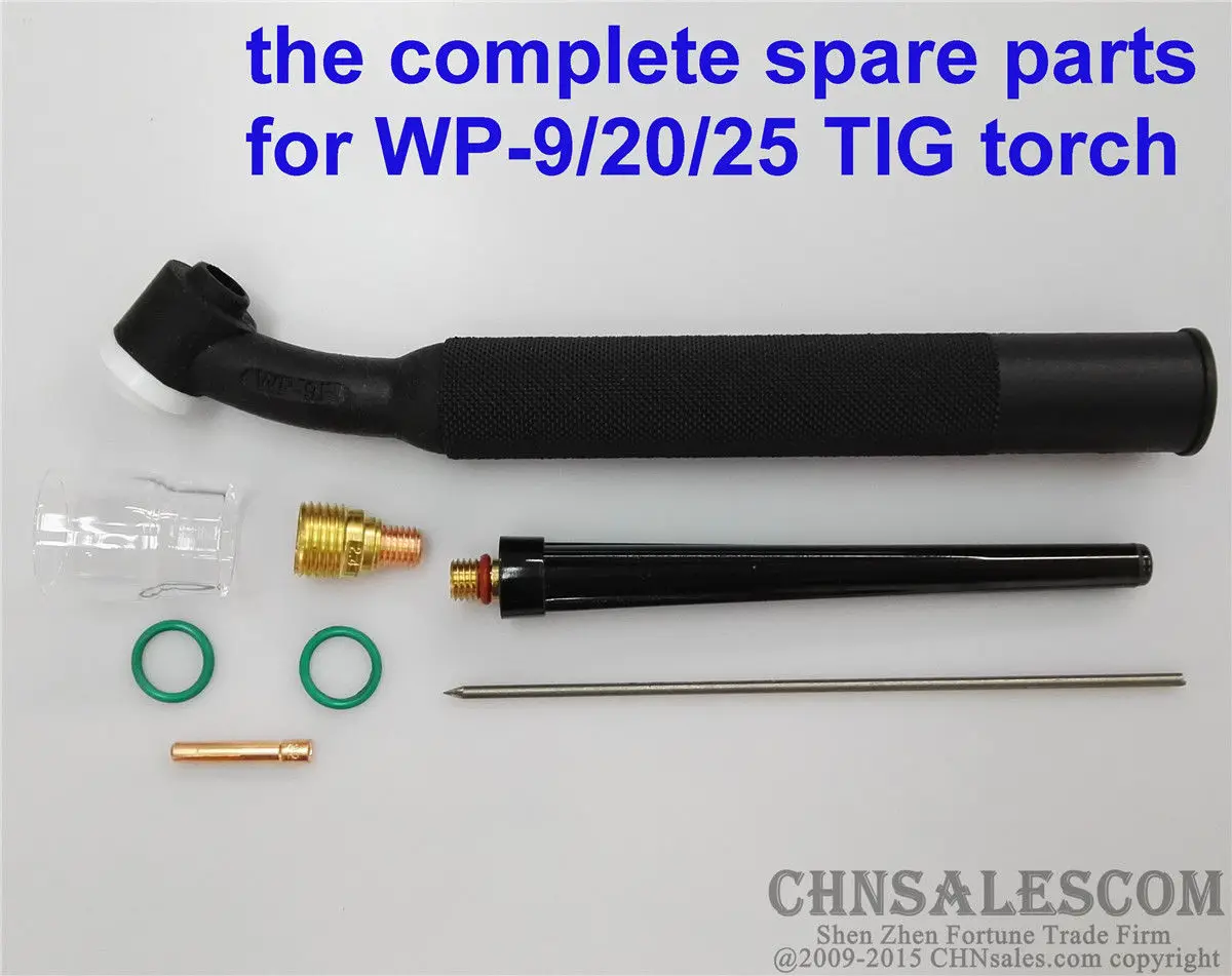 CHNSALESCOM 15 шт TIG сварочный факел газовый объектив #12 Pyrex Набор чашек для WP 9/20/25 серии