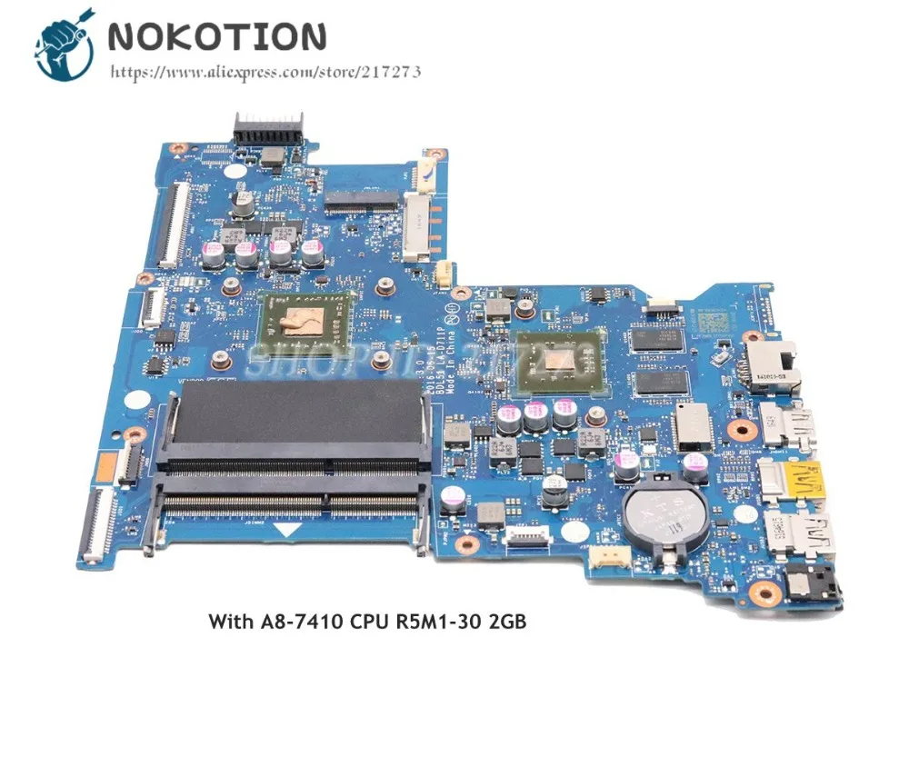 NOKOTION для hp 15-BA 15-BA021CY 255 G5 Материнская плата ноутбука 854967-601 854967-001 854964-601 854964-001 аккумулятор большой емкости BDL51 LA-D711P R5M1-30 2G