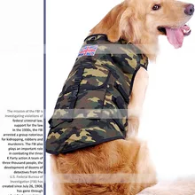 F10 большой жилет для собак с сумкой с рисунком животных Одежда для собак Международная Великобритания США украшение в виде флага жилет для домашних животных