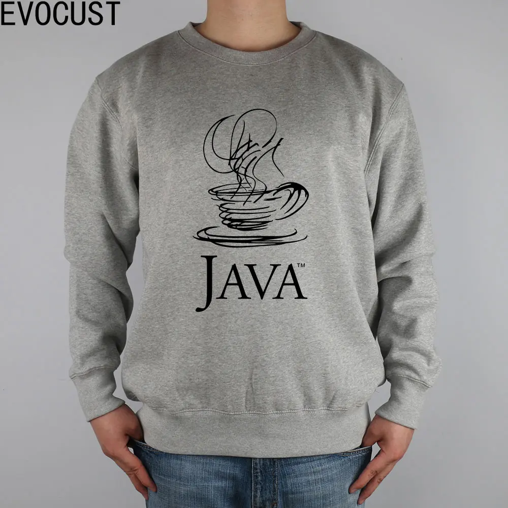 

IT programmers JAVA LOGO men Sweatshirts Thick Combed Cotton