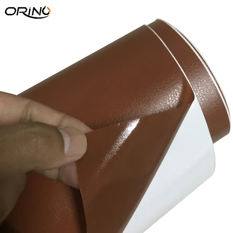 Brown Leather Vinyl Film Sticker-3