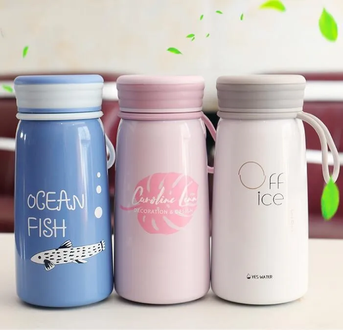 

TECHOME Cartoon Animal Stainless Steel Thermos Bottle Multi Style Protable Vacuum Flasks for Coffee Travel Gift for Friends
