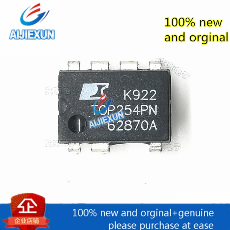 

10pcs 100% new and orginal TOP254PN Enhanced EcoSmart, Integrated Off-Line Switcher in stock