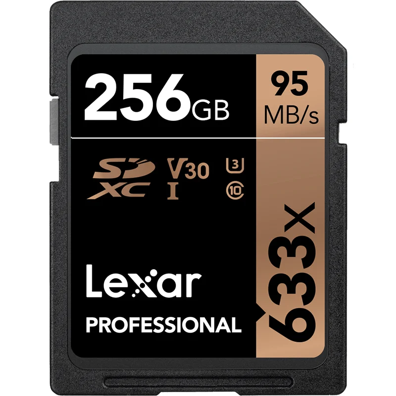 Скидка 50%! Lexar 95 м/с 256 ГБ 512 ГБ профессиональная SD SDXC карта U3 64G 32G 16G SDHC C10 633X карта памяти для цифровой SLR/HD камеры