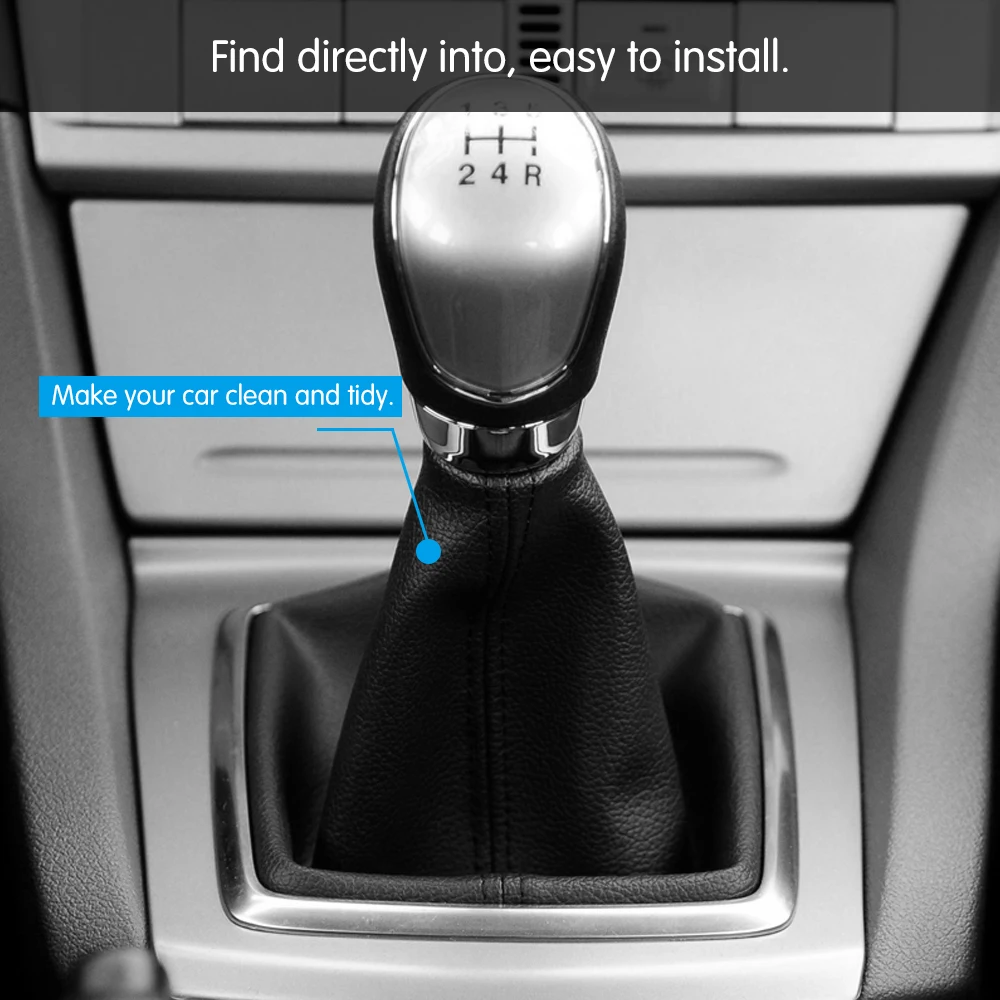 Gear Shift Car Gear Collars Gear Shift Lever Dust Cover Leather Case