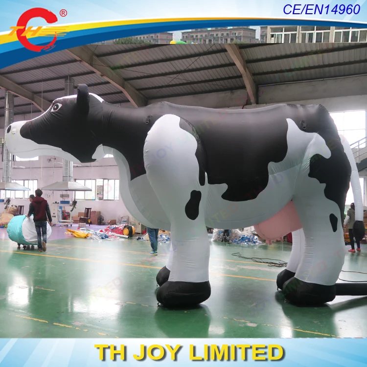 free shipping! giant 5mLX3mH inflatable milk cow cartoon, inflatable