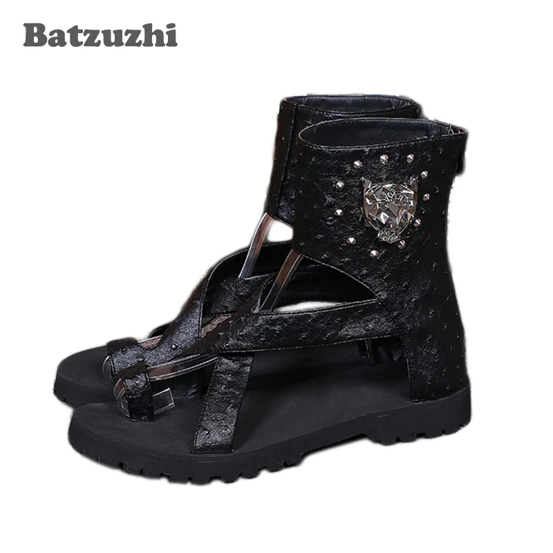 open toe gladiator boots