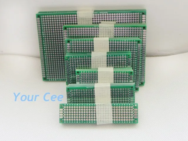 35 шт. 5x7 8x12 7x9 6x8 4x6 3x7 2x8 см двухсторонняя плата Медь прототип pcb универсальная печатная плата