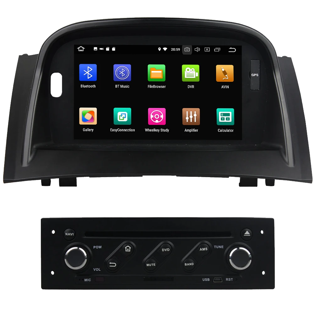 Clearance 7" Octa Core 4G Android 8.1 4GB RAM 64GB ROM BT Car DVD Multimedia Player Radio Stereo Head Unit For Renault Megane II 2004-2009 1