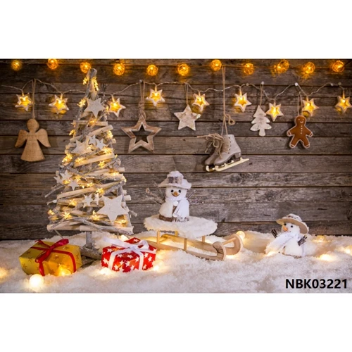 Laeacco Рождество Вечеринка год снег подарки Детские дети фотографии фоны на заказ для фотостудии - Цвет: NBK03221