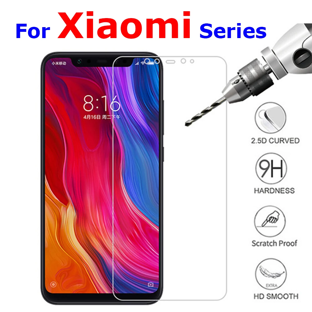 Защитное стекло для redmi 6 закаленное xiaomi a2 lite 6a pro note6 s2 6x mix 3 mi 8 2 pro6 s 2a|Защитные