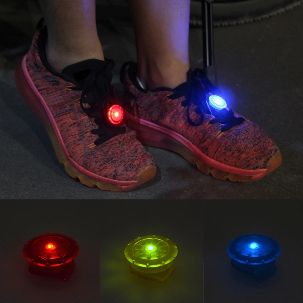 Outdoor Novelty Flashing LED Shoe Clip Light Night Running Walking
