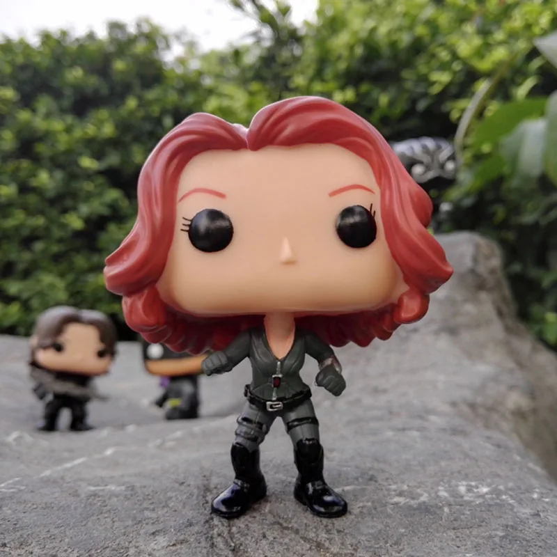 

Avengers Civil War Black Widow Winter Soldier Captain America Black Panther Vinyl Figure Model Doll Collection Toys for Children