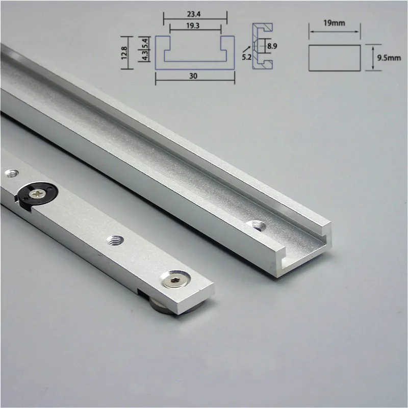 NEW Aluminium Alloy T-tracks Slot Miter Track and Miter Bar Slider Table Saw Miter Gauge Rod Woodworking Tools Workbench DIY