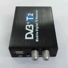 Промо-Акция! Автомобильный DVB T2 120 км/ч 2 антенны H.264 MPEG4 мобильный цифровой DVBT2 ТВ коробка Внешний USB DVB-T2 автомобильный тв приемник