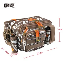 Kingdom Рыболовная Сумка 1000D Водонепроницаемая нейлоновая большая вместительность многофункциональная 681 г 31x18x16 см приманка рыболовные снасти сумки Модель LYB-12