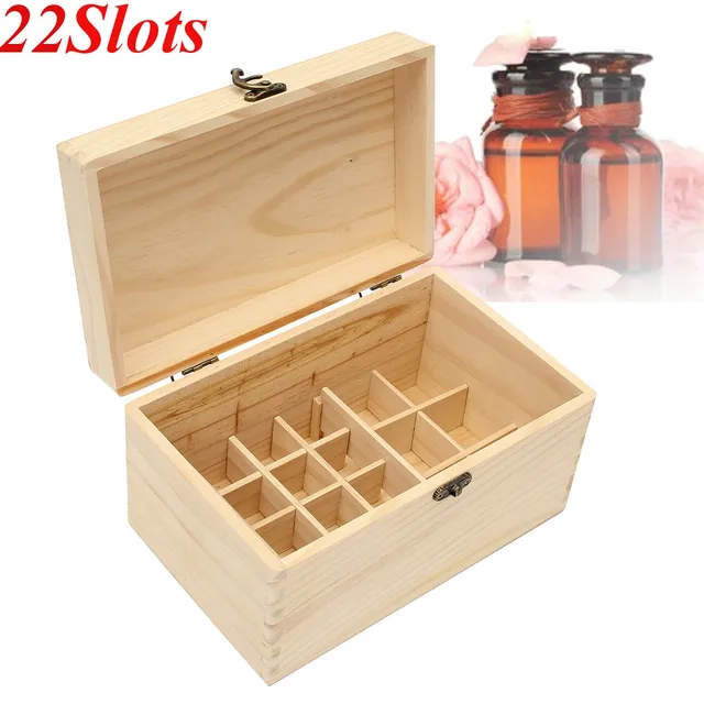 Where To Buy Decorative Boxes Endearing Aliexpress Buy 22 Slots Wooden Box Essential Oils Box Inspiration Where To Buy Decorative Boxes Beauteous Aliexpress Buy 22 Slots Wooden Box Essential Oils Box Inspiration Design