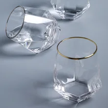 Креативная стеклянная кружка для воды Phnom Silver, бытовой прозрачный стакан, чашка для чая, чашка для вина Виски
