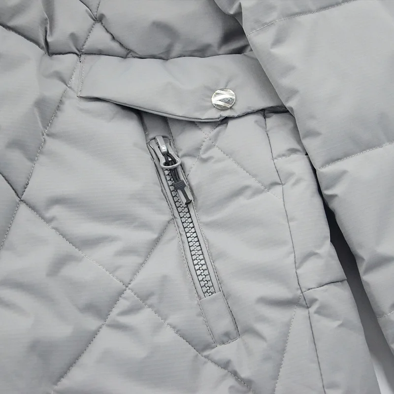 جديد في الهواء الطلق الشتاء أطول على الجليد سترة مقنعين بدلة تزلج يندبروف ماء دافئ سميكة القطن الإناث المشي الثلوج سترة