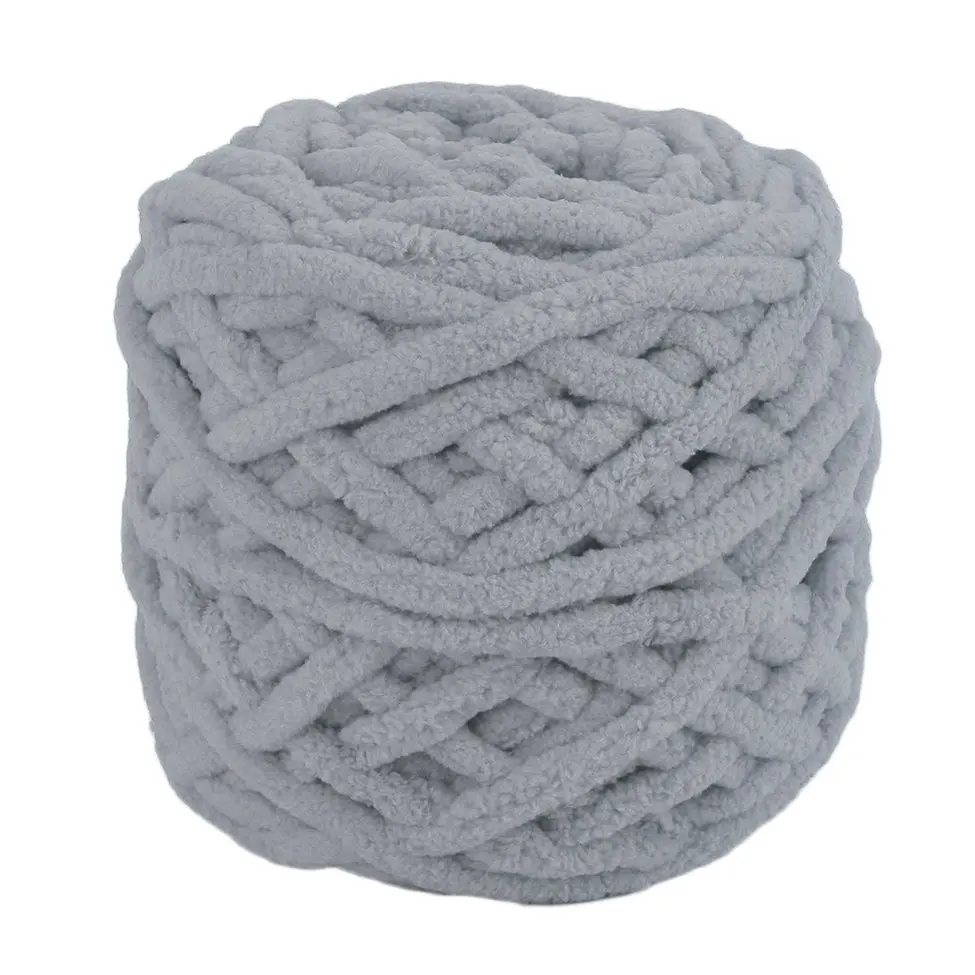 

5 PCS Grey Color DIY Scarf Sweater Towel Thick Knitting Yarn 95g 7mm Diameter