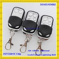 Металлический кнопочный пульт дистанционного управления Передатчик AB/ABCD/Блокировка разблокировка 2/4 Кнопка 315/433 МГц SC2260 EV1527 - изображение