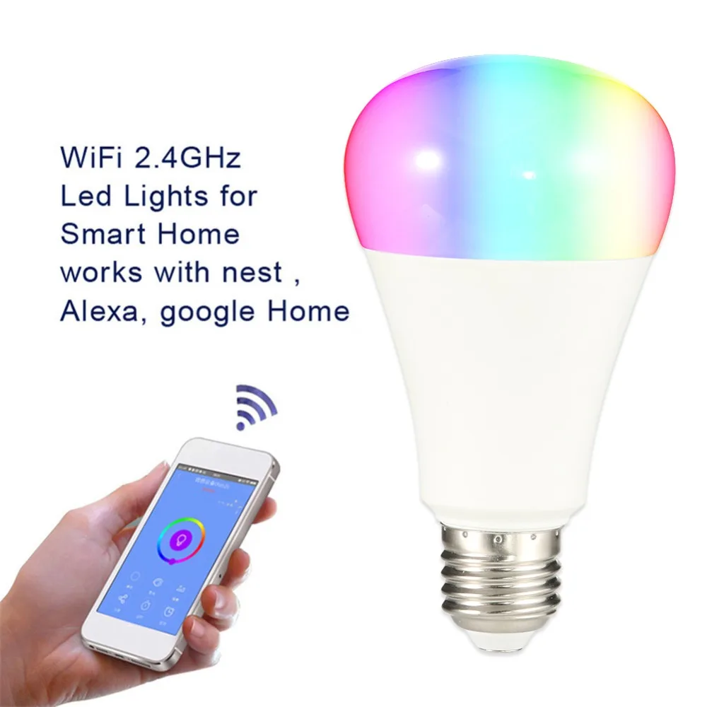 FCMILA LedE27/26/14B22 интеллектуальная беспроводная (Wi Fi) лампочки APP дистанционного