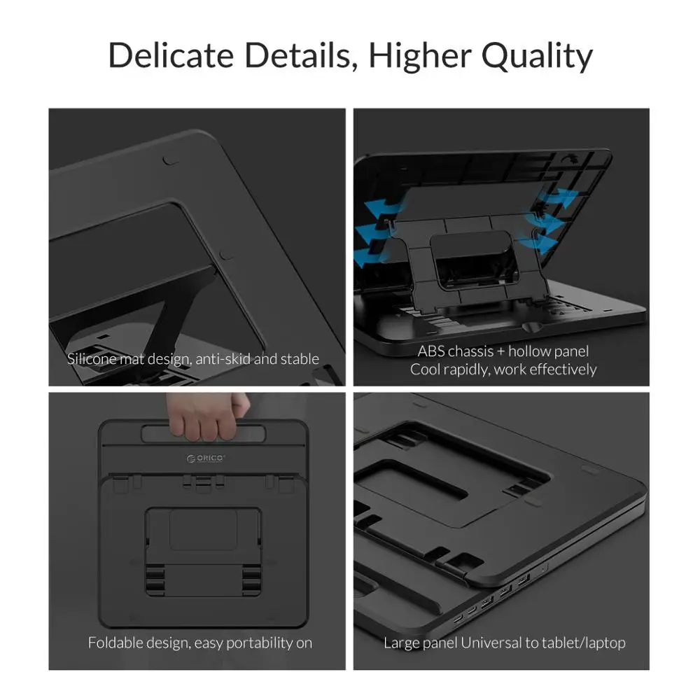  ORICO Universal Tablet Laptop Holder Stand 3 Ports USB3.0 Docking Station with Holder PD Charging F