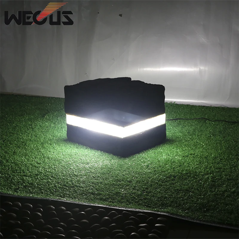 Frp  Lawn stone Lamps Waterproof  Creative Decorative Modern Stone Style Yard Path Garden Outdoor Landscaped