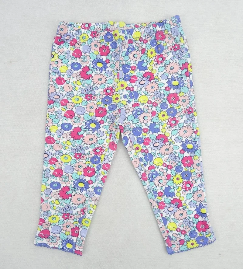 

2019 Baby Girls Leggings Red Floral Cotton Girl Leggings Kids Legging Waist Infant Trousers E Children's Girl Pants