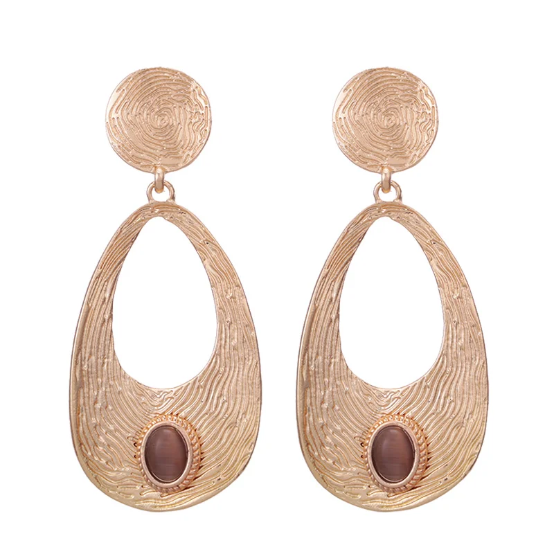 Oorbellen Zinc Alloy boho pendientes water drip Earrings (2)
