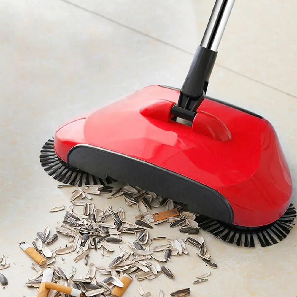 

Stainless Steel Hand Push Sweeping Machine Broom Sweeper Home Cleaning Tool