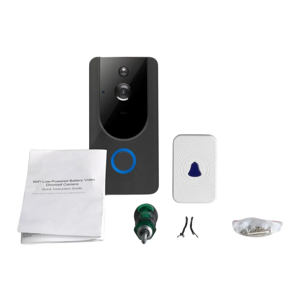 

Low-power wireless two-way video doorbell with 8G memory card ZC-IP09