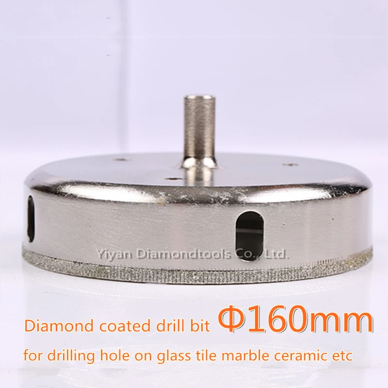1pc 160mm outer dia diamond core drill bit glass hole opener cutter for