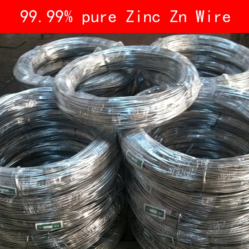 99.99% diâmetro puro 0.3-4mm do fio do zinco para o laboratório da indústria diy metalurgia