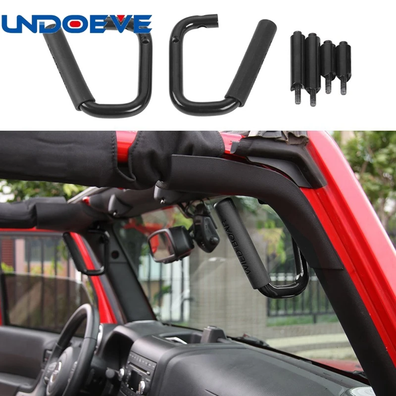 Undoeve Grab Bar Front Grab Handle for 2007 2017 Jeep JK Wrangler