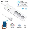 Wifi Smart Power Strip 3 EU Outlets Plug 4 USB Charging Port  Timing App Voice Control Work with Alexa,Google Home Assistant ► Photo 1/6